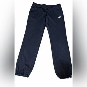 Nike Men’s Track Pants Medium Black White Stripe Joggers Athletic Sweatpants